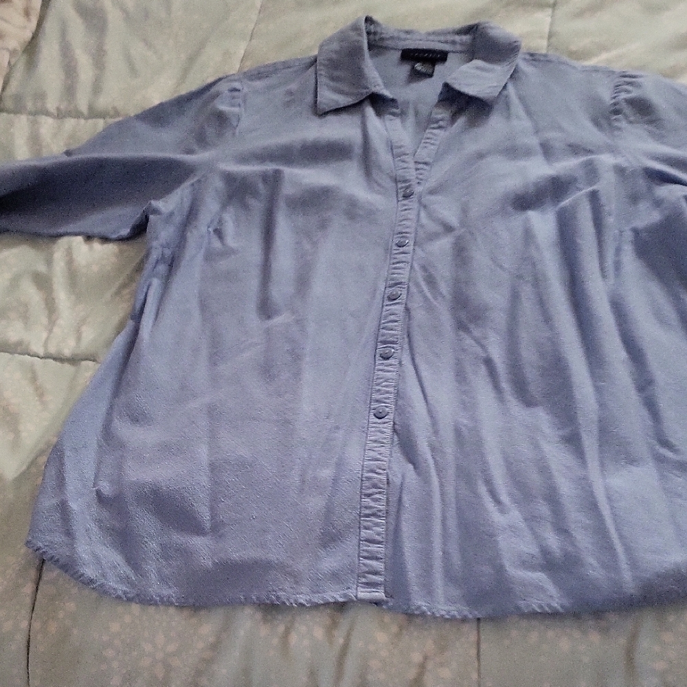 Venezia Gray Linen-Blend glittery Top